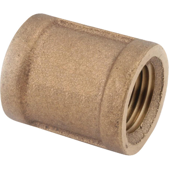 Anderson Metals 1/4 In. Threaded Red Brass Coupling 738103-04