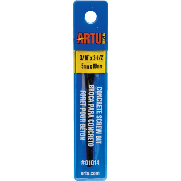 ARTU 3/16 In. x 3-1/2 In. Masonry Drill Bit 01014