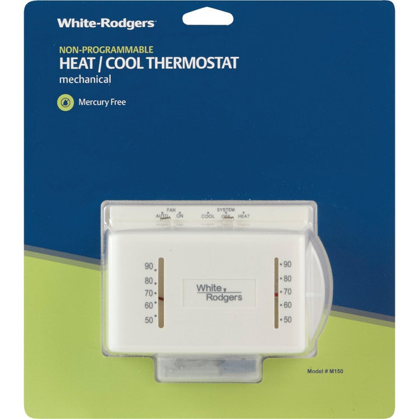 White Rodgers 24V Off-White Mechanical Thermostat M150 404586