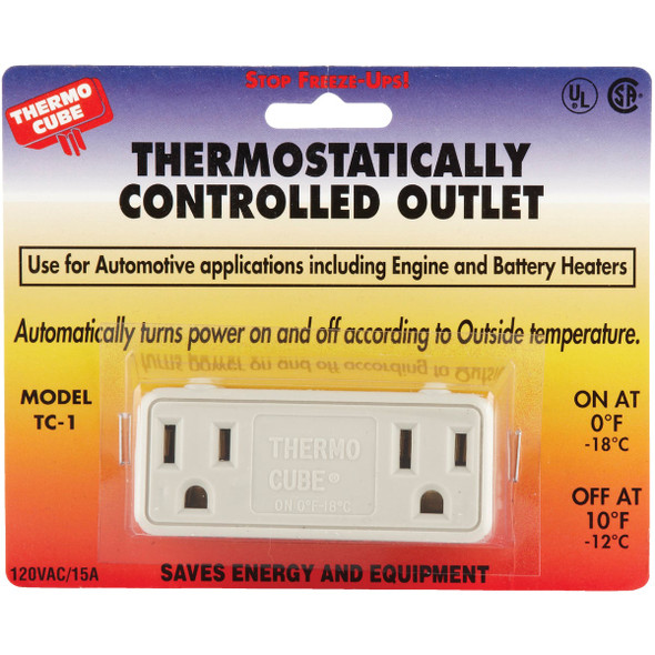 Thermo Cube 0 Deg F to 10 Deg F Temperature Outlet Switch TC-1 577618