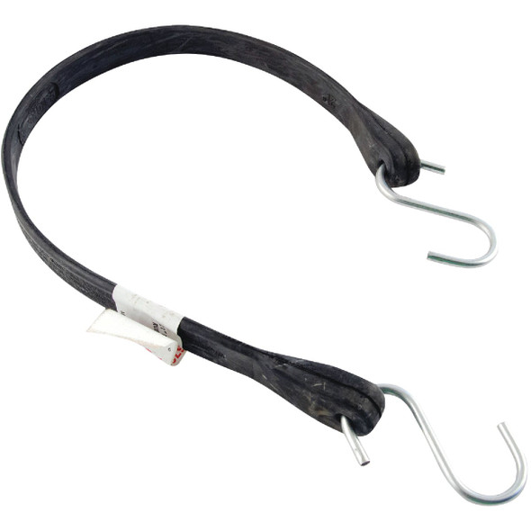 Erickson 5/8 In. x 24 In. Hook-to-Hook Rubber Industrial EDPM Tarp Strap, Black Erickson 5/8 In. x 24 In. Hook-to-Hook Rubber Industrial EDPM Tarp Strap, Black