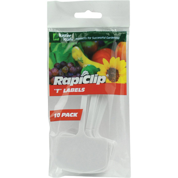 Rapiclip 6 In. Plastic Plant & Garden Marker T-Label (10-Pack) 820