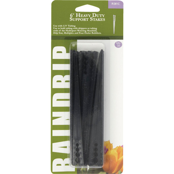 Raindrip 1/4 In. Tubing Plastic Heavy-Duty Support Stake (10-Pack) R381CT