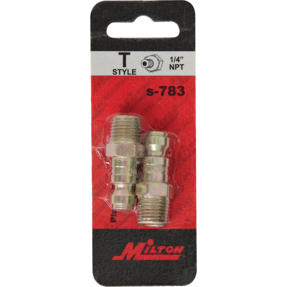 Milton 1-4 In. FMPT Steel-Plated T-Style Plug S-783 583030