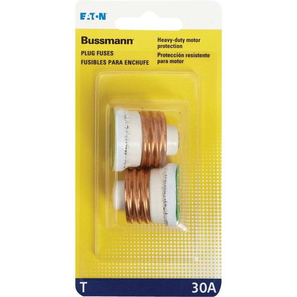 Bussmann 30A T Time-Delay Plug Fuse (2-Pack) BP-T-30 500827