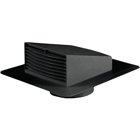 Dundas Jafine 6 In. Black Plastic Roof Vent Cap RL6P