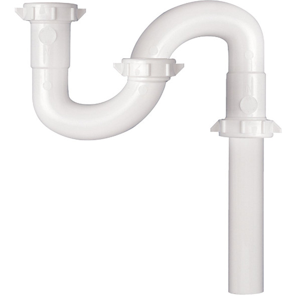 Keeney 1-1/2 In. x 20-1/2 In. White Plastic S-Trap