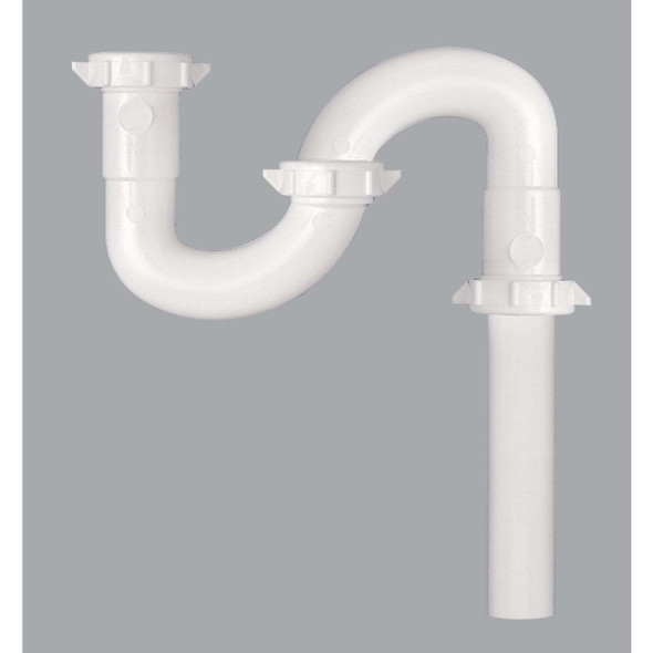 Keeney 1-1/2 In. x 20-1/2 In. White Plastic S-Trap 700WK