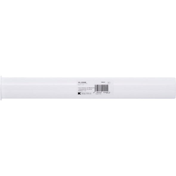 Keeney 1-1/2 In. x 12 In. White Plastic Flanged Sink Tailpiece 10-12WK