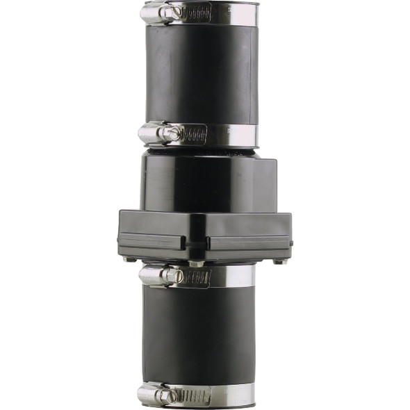 PLUMBEEZE 2 In. ABS Thermoplastic In-Line Sump Pump Check Valve PE-SPC200SB