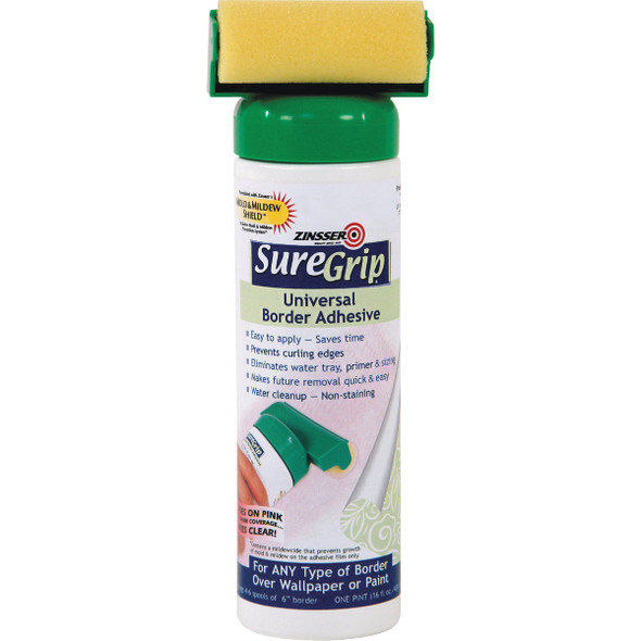 Zinsser SureGrip 16 Oz. Universal Border & Wallcovering Adhesive 02876