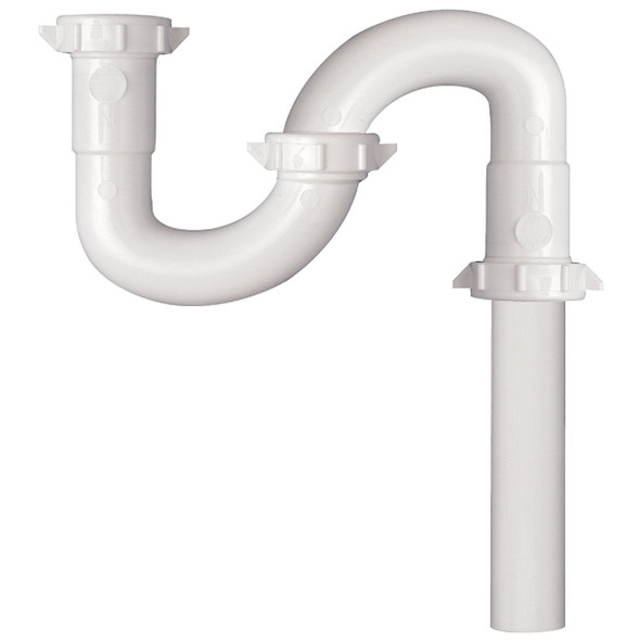 Keeney 1-1/4 In. x 20-1/2 In. White Plastic S-Trap 270WK