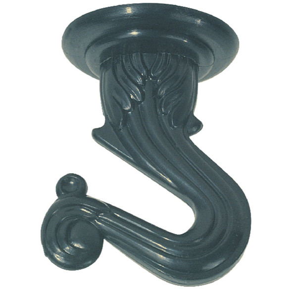 Westinghouse 1-1/2 In. Black Steel Swag Hook (2-Pack) 70452