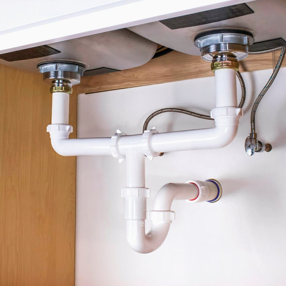 Keeney 1-1-2 In. or 1-1-4 In. White Plastic J-Bend 10400WK 410399