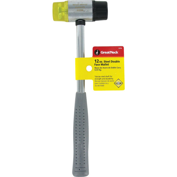 Great Neck 12 Oz. Plastic-Rubber Mallet with Tubular Steel Handle 55PM 338110
