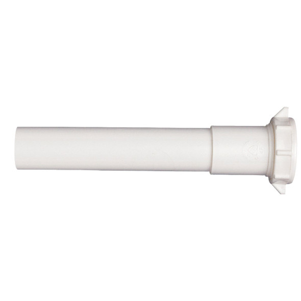 Keeney 1-1/4 In. x 12 In. White Plastic Extension Tube 42-12WK