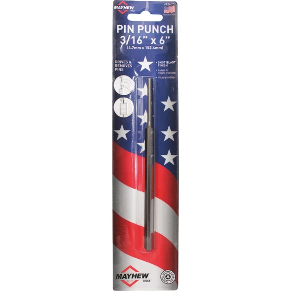 Mayhew Tools 3-16 In. x 6 In. Pin Punch 42402 329512
