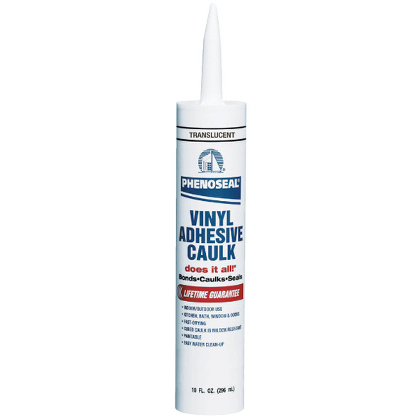 Phenoseal 10 Oz. Translucent Vinyl Adhesive Caulk 5113600006 Phenoseal 10 Oz. Translucent Vinyl Adhesive Caulk 5113600006