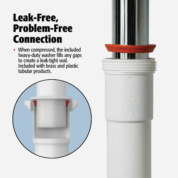 Keeney 1-1/2 In. White Polypropylene Three-Way Coupling Tee Keeney 1-1/2 In. White Polypropylene Three-Way Coupling Tee
