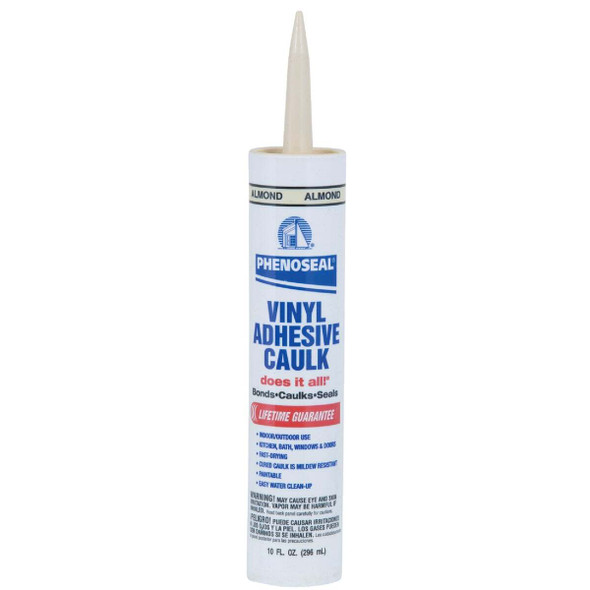 Phenoseal 10 Oz. Almond Vinyl Adhesive Caulk 5113602102