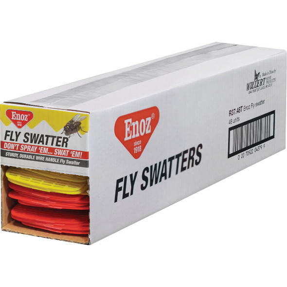 Enoz 4-1/2 In. x 5-1/4 In. Plastic Fly Swatter Enoz 4-1/2 In. x 5-1/4 In. Plastic Fly Swatter