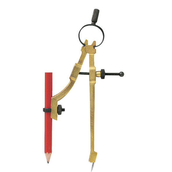 General Tools Brass Pencil Compass Divider and Scriber 842