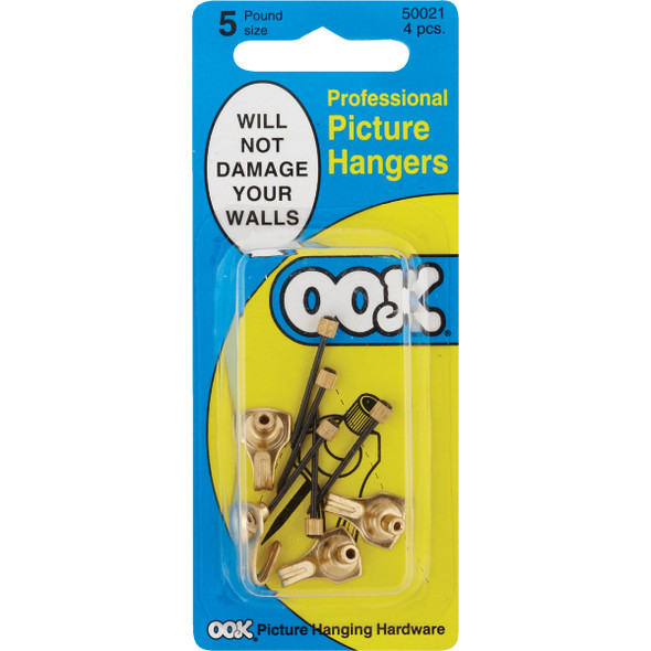 Hillman OOK 5 Lb. Capacity Picture Hangers (4-Pack) 533018 211791