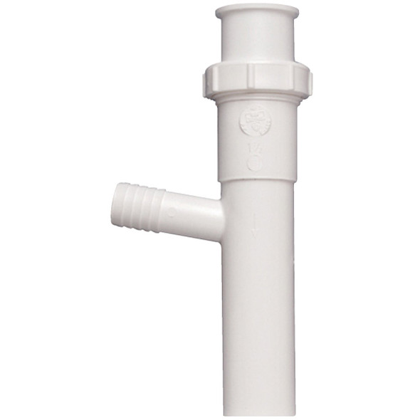 Keeney 1-1/2 In. x 8 In. 5/8 In. White Dishwasher Tailpiece 35-8WK
