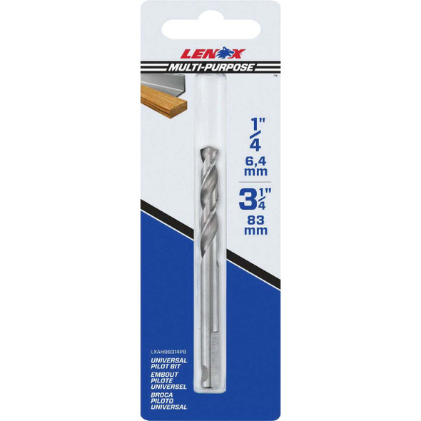 Lenox 1/4 In. x 3.25 In. Standard Pilot Drill Bit LXAH99314PB