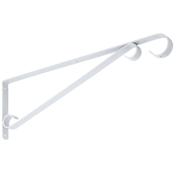 National Hardware 15 In. White Steel Hanging Plant Bracket N274-639
