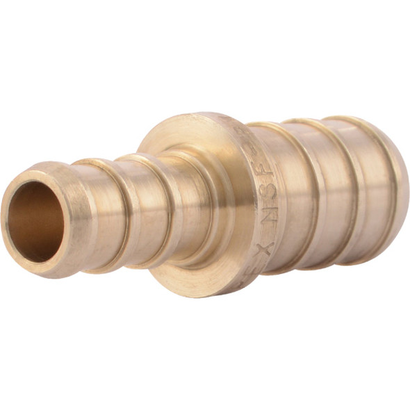 SharkBite Lead-Free Insert 3/8 In. Barb x 1/2 In. Barb Brass PEX Coupling