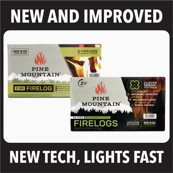 Pine Mountain Classic 2-Hour Fire Log (6-Pack) 800-002-810 450413