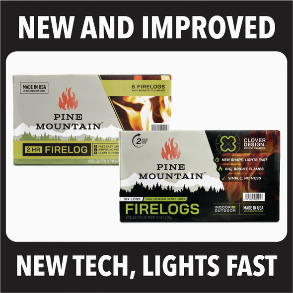 Pine Mountain Classic 2-Hour Fire Log (6-Pack) 800-002-810 450413