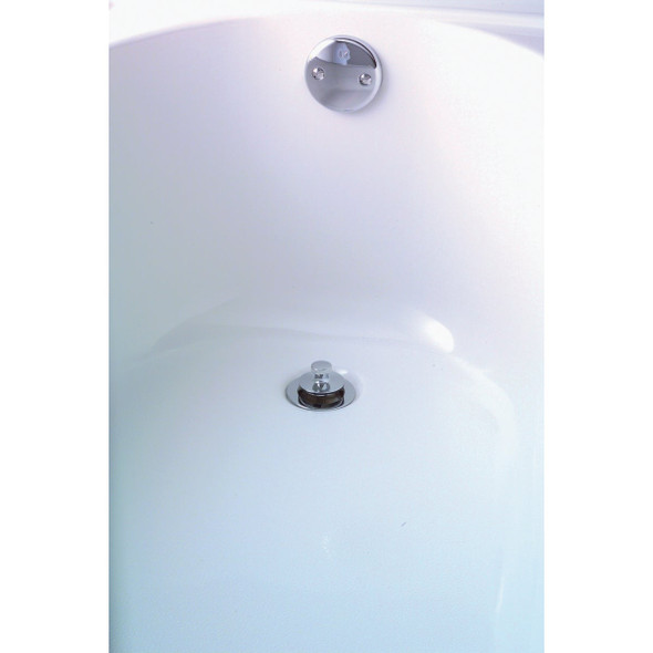 Keeney Plastic Bath Drain with Polished Chrome Lift'n Turn Keeney Plastic Bath Drain with Polished Chrome Lift'n Turn