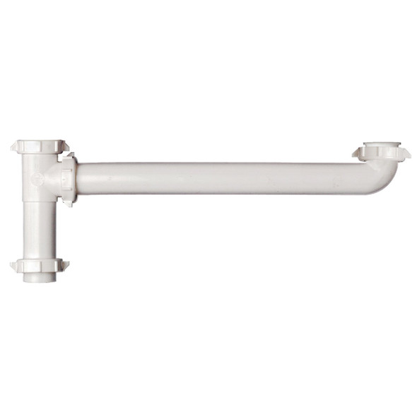 Keeney 1-1/2 In. x 16 In. White Polypropylene End Outlet Waste 125A-16WK