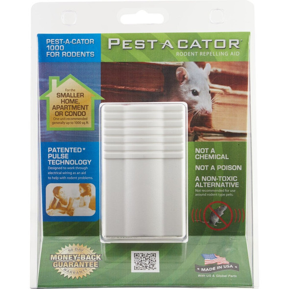Pest A Cator Ultrasonic 1000 Sq. Ft. Coverage 110V Electronic Pest Repellent
