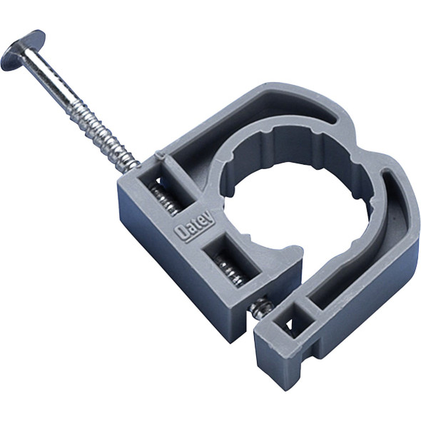 Oatey Insulator 1/2 In. Plastic Nail-On Pipe Full Clamp, (12-Pack) 33912