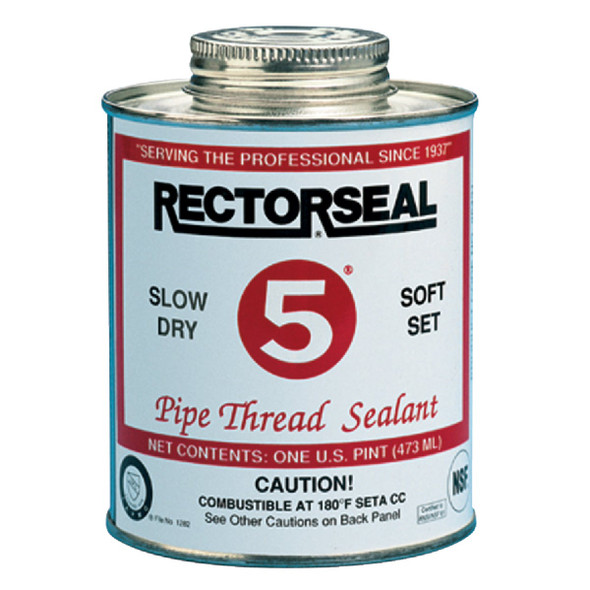 RectorSeal No. 5 4 Oz. Yellow Pipe Thread Sealant 25631 RectorSeal No. 5 4 Oz. Yellow Pipe Thread Sealant 25631