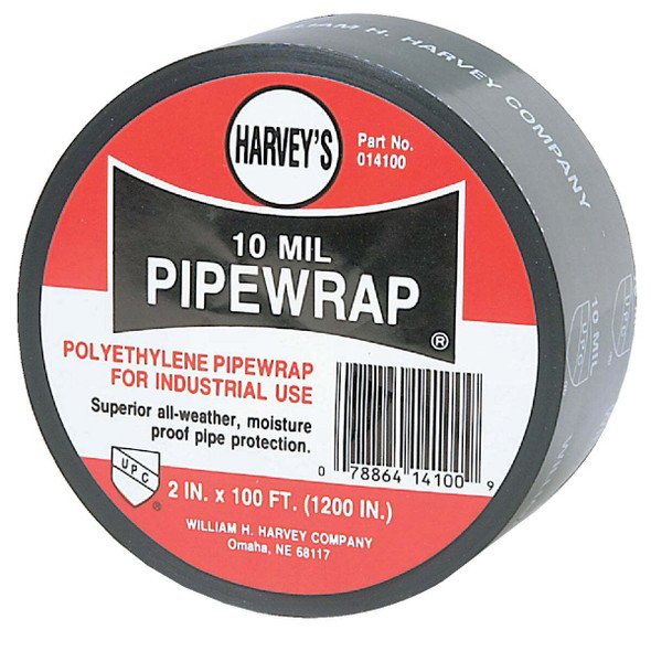 Harvey 10 Mil. Black Pipe Wrap 14100