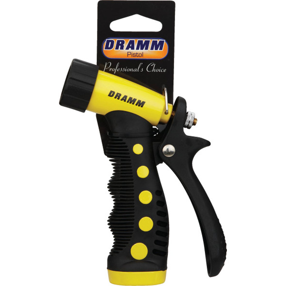 Dramm Heavy-Duty Metal Pistol Nozzle, Yellow 60-12723 704041