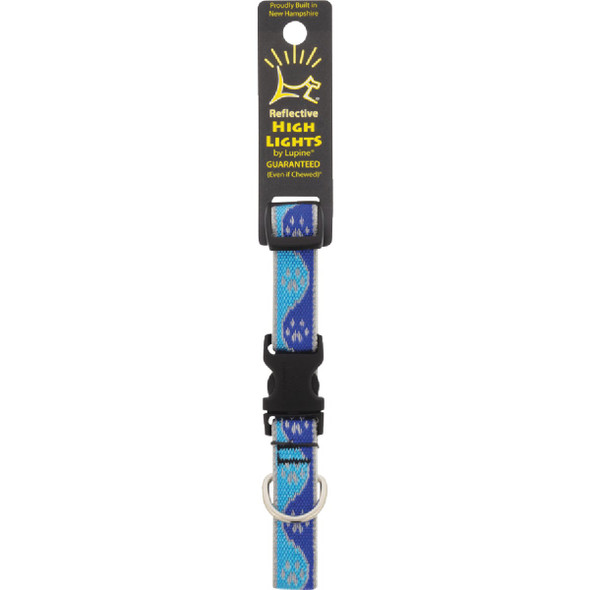Lupine HL 3/4 In. Reflective Blue Paws 9 to 14 In. Adjustable Collar 48401