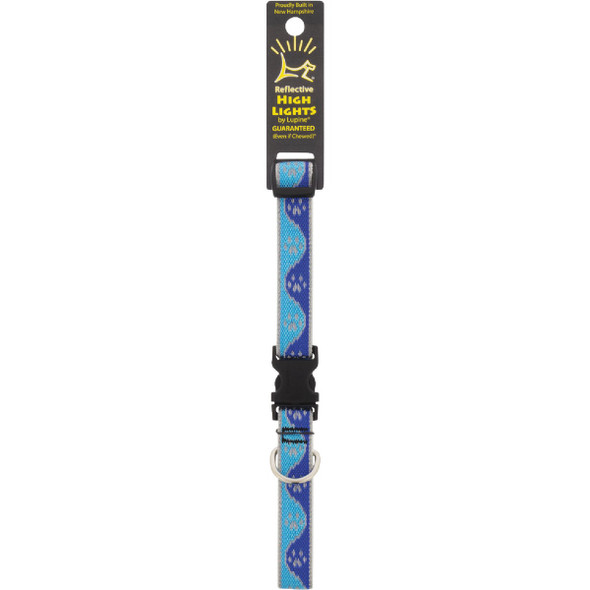 Lupine HL 3/4 In. Reflective Blue Paws 13 to 22 In. Adjustable Collar 48402