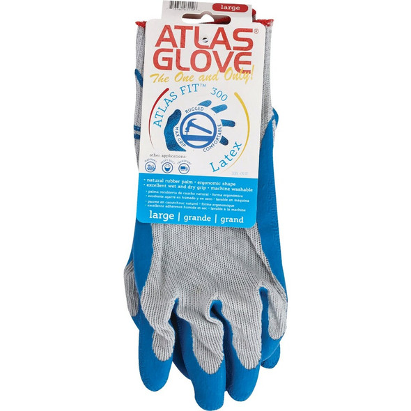 Showa Atlas Men's Large Rubber Coated Glove 300L-09.RT 761123