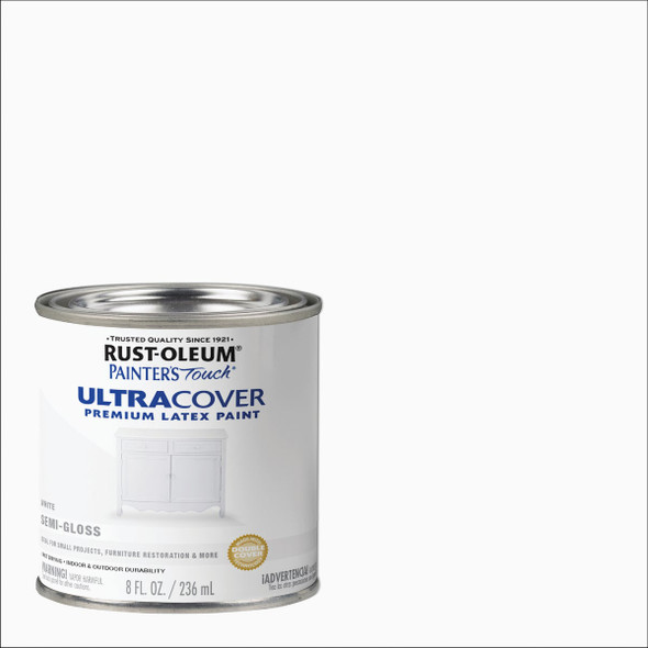 Painter's Touch S/G White Latex Paint 1993730