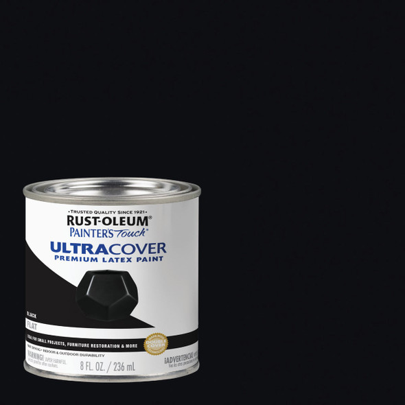 Painter's Touch Flat Black Latex Paint 1976730