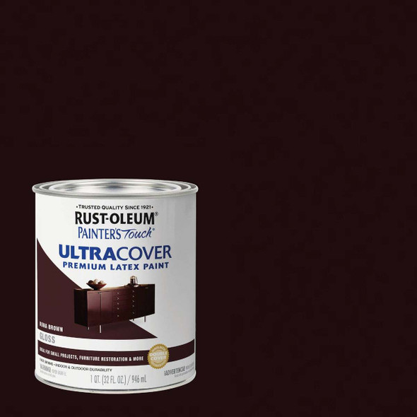 Painter's Touch Kona Brown Latex Paint 1977502