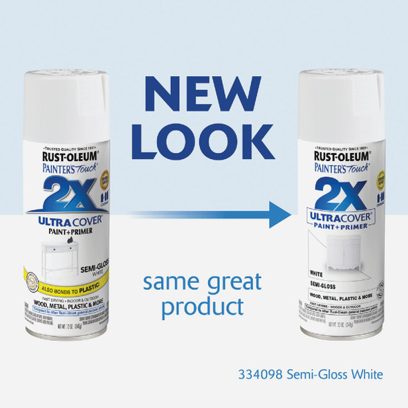 Painter's Touch S-G White Spray Paint 334098 779318