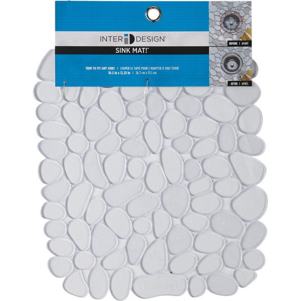 iDesign Pebblz 10.5 In. x 12.25 In. Clear Sink Mat 60060 602049