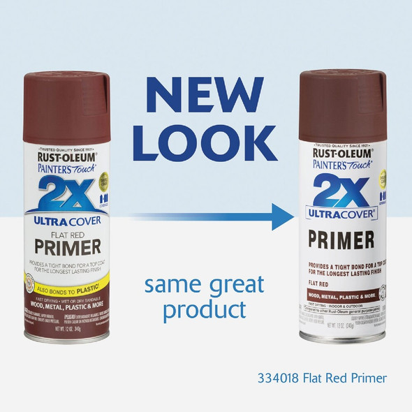 Rust-Oleum Painter's Touch 2X Ultra Cover Flat Red Spray Paint Primer 334018 796088