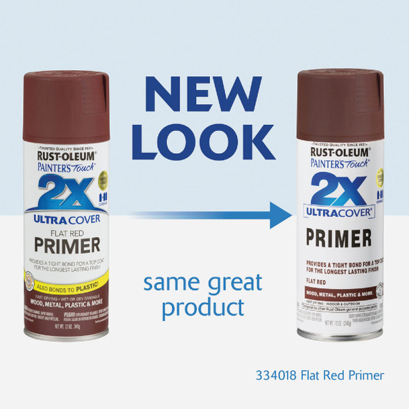 Rust-Oleum Painter's Touch 2X Ultra Cover Flat Red Spray Paint Primer Rust-Oleum Painter's Touch 2X Ultra Cover Flat Red Spray Paint Primer